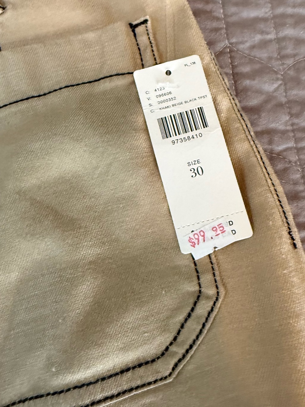 NWT Maeve The Colette Cropped Wide- Leg Pants w/ Contrast Stitching Linen - Picture 9 of 14